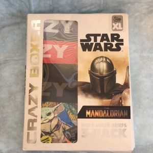 Crazy Boxer Star Wars Mandalorian Boxer Briefs sz XL 3pk *NEW*